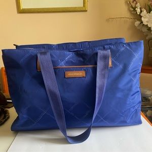 Vera Bradley Preppy Poly Triple travel bag in Evening Sky.